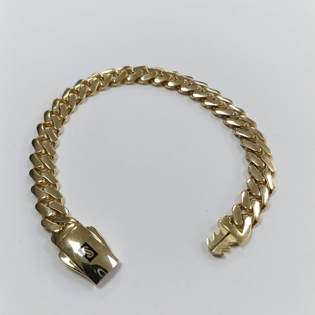 PULSERA CABALLERO MONACO ORO 14K 13.2 (NUEVO)