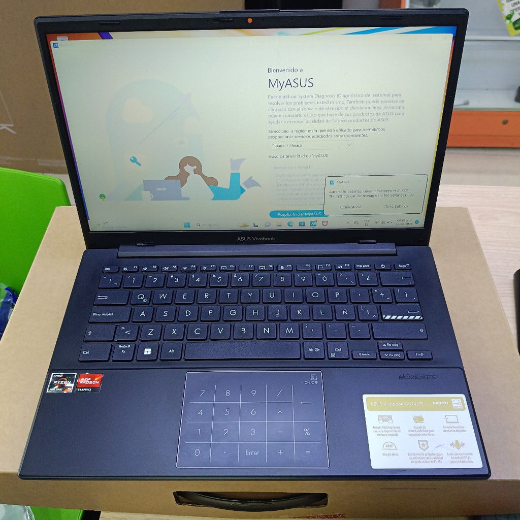 LAPTOP ASUS VIVOBOOK GO 14 E1404FA-NK341W (2024) 512 GB SSD 8 GB RAM (SEMINUEVO)
