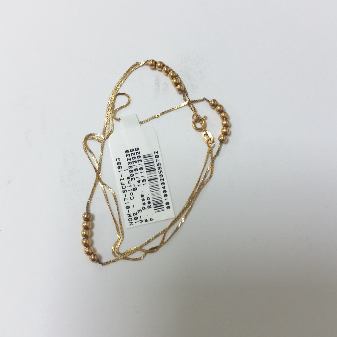 GARGANTILLA. ORO. 14 K 2 GRMS (SEMINUEVO)