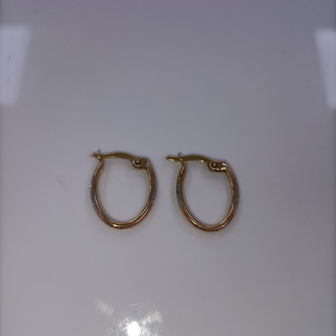 ARRACADAS PAR. ORO, RODIADO 14 K 0.9 GRMS (SEMINUEVO)