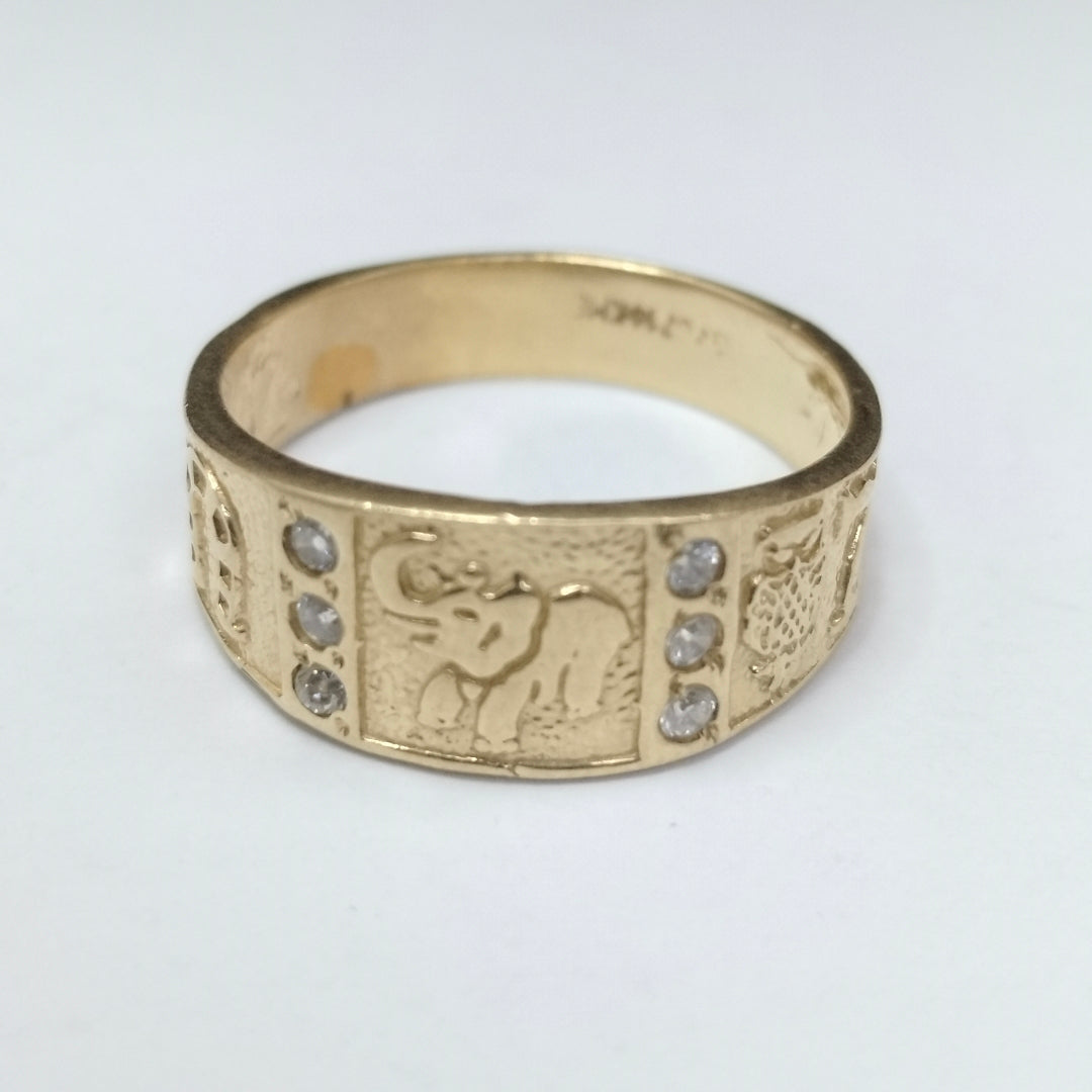 ARGOLLA DE LA SUERTE. ORO. 14 K 4.9 GRMS (SEMINUEVO)
