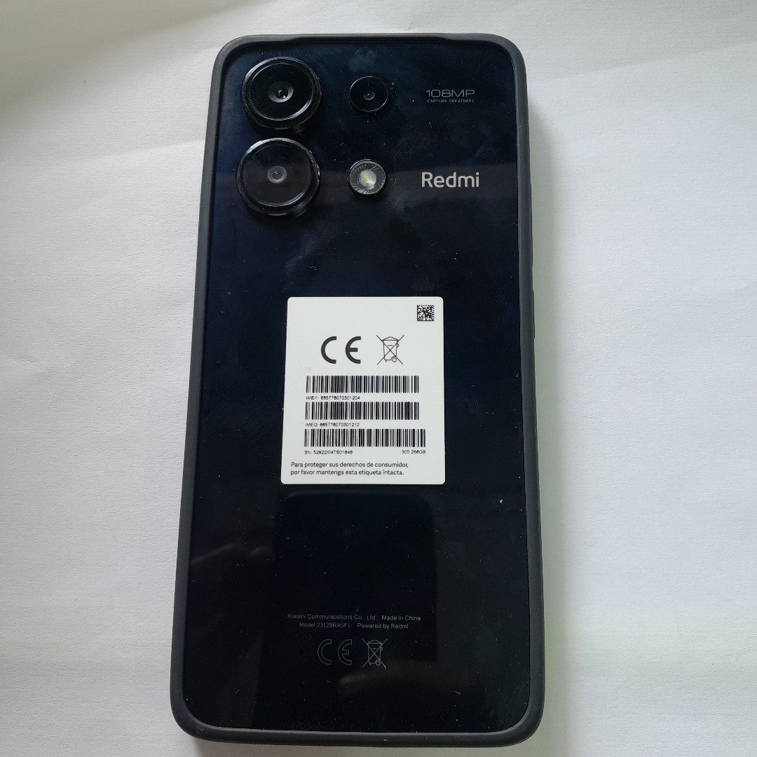 CELULAR XIAOMI REDMI NOTE 13 23129RA5FL (2024) 128 GB 8 GB RAM (SEMINUEVO)