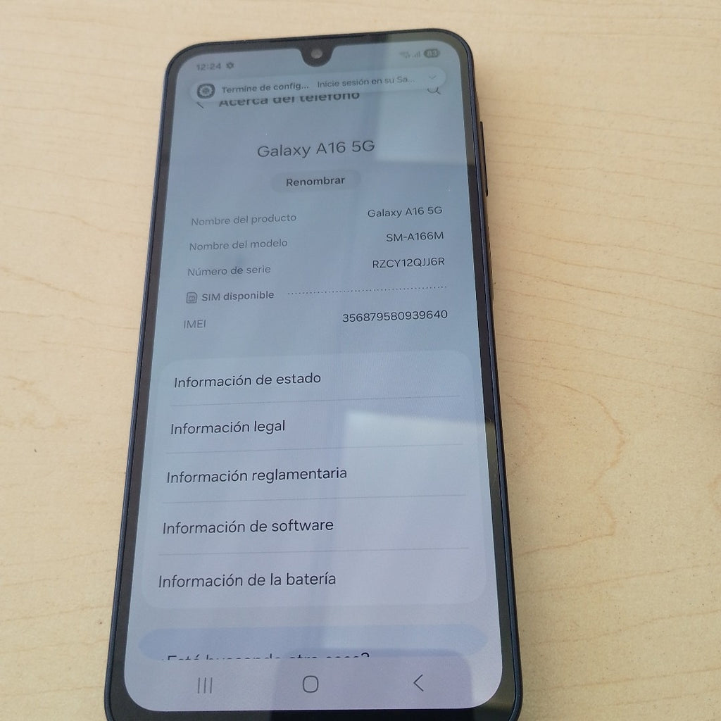 CELULAR SAMSUNG GALAXY A16 5G SM-A166M (2024) 128 GB 4 GB RAM