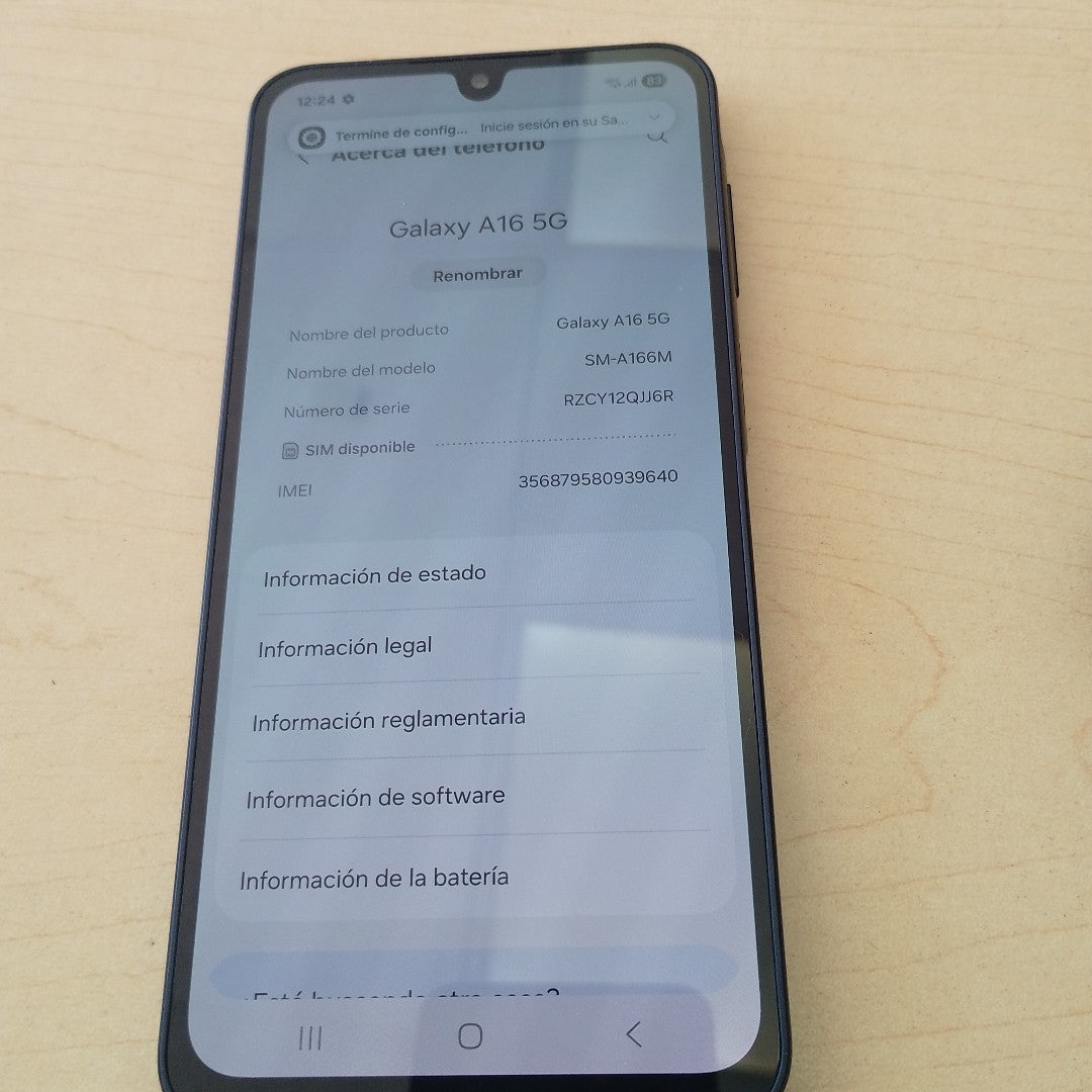 CELULAR SAMSUNG GALAXY A16 5G SM-A166M (2024) 128 GB 4 GB RAM