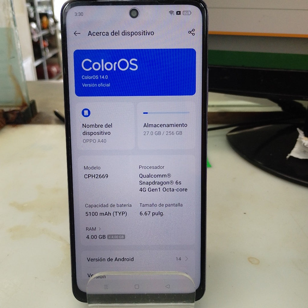 CELULAR OPPO  A40 CPH2669 (2024) 256 GB 4 GB RAM