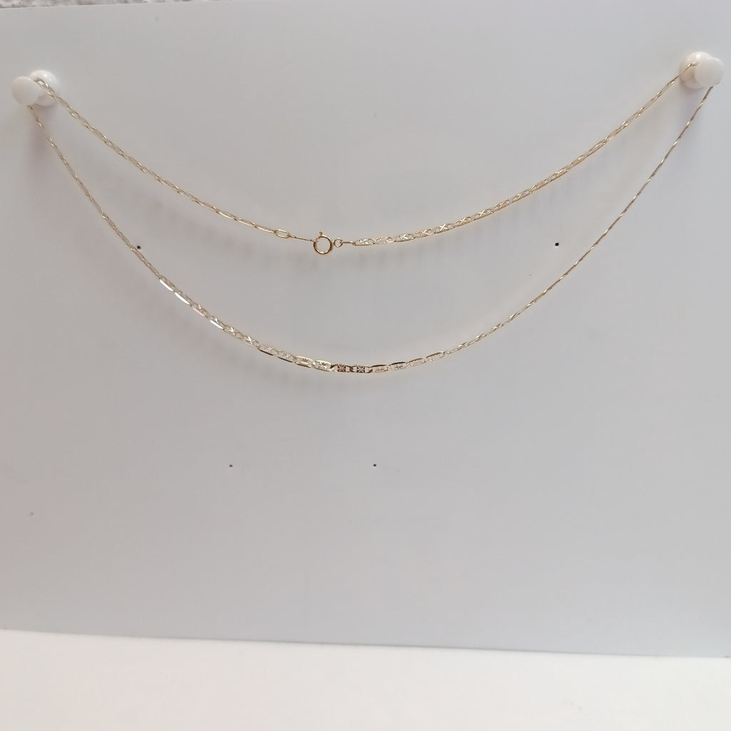 CADENA. ORO COMBINADO. 14 K 4.4 GRMS (SEMINUEVO)