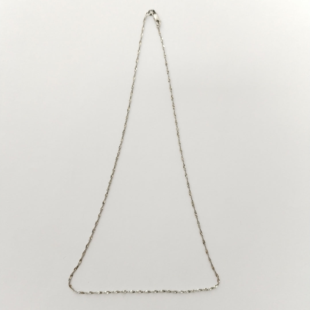 CADENA ORO BLANCO 14 K 1,40 GRMS (SEMINUEVO)