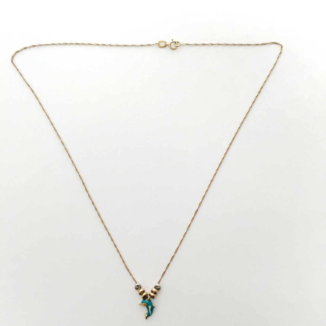 CADENA,DIJE ORO 14 K 1,30 GRMS (SEMINUEVO)