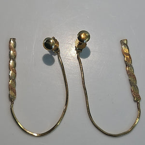 ARETES PAR ORO,ORO COMBINADO 10 K 2,80 GRMS (SEMINUEVO)