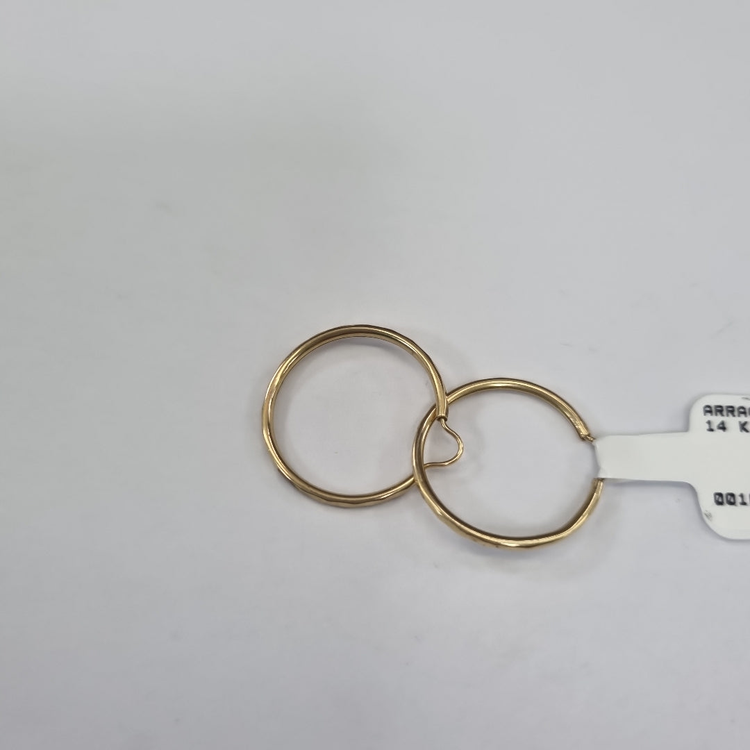 ARRACADAS PAR. ORO. 14 K 1.3 GRMS (SEMINUEVO)