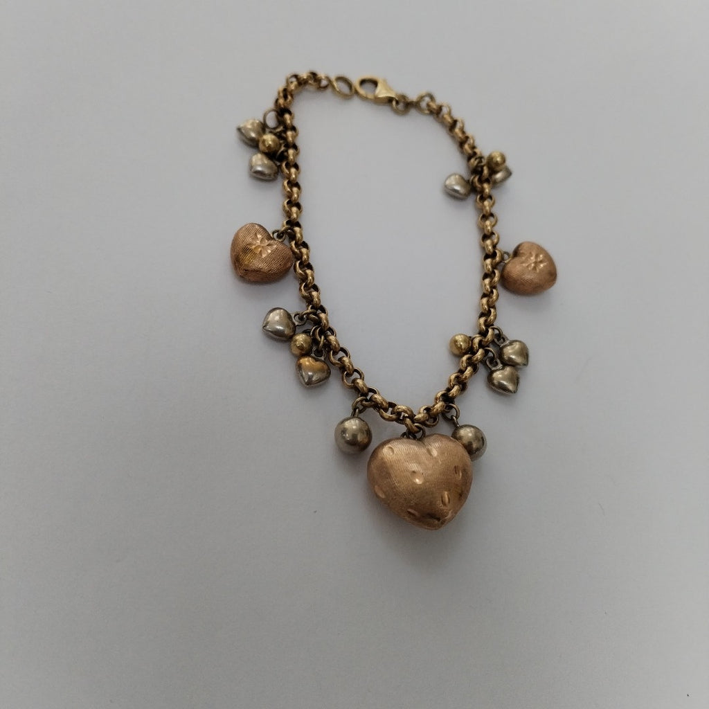 PULSERA. ORO, ORO COMBINADO. 14 K 11.8 GRMS (SEMINUEVO)