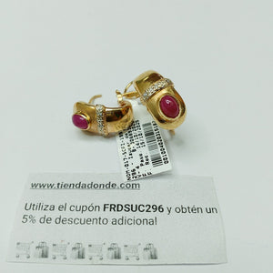 ARETES PAR ORO 14 K 7,80 GRMS (SEMINUEVO)