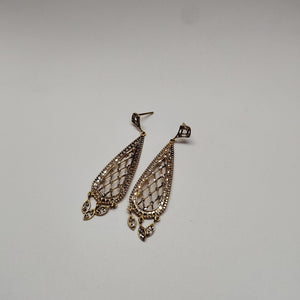 ARETES PAR ORO,RODIADO 14 K 4,40 GRMS (SEMINUEVO)