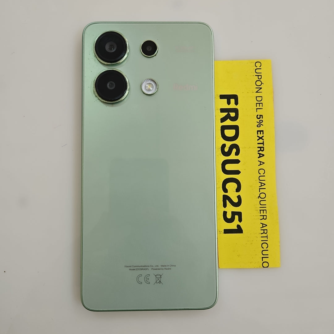 CELULAR XIAOMI REDMI NOTE 13 23129RA5FL (2024) 256 GB 8 GB RAM (SEMINUEVO)
