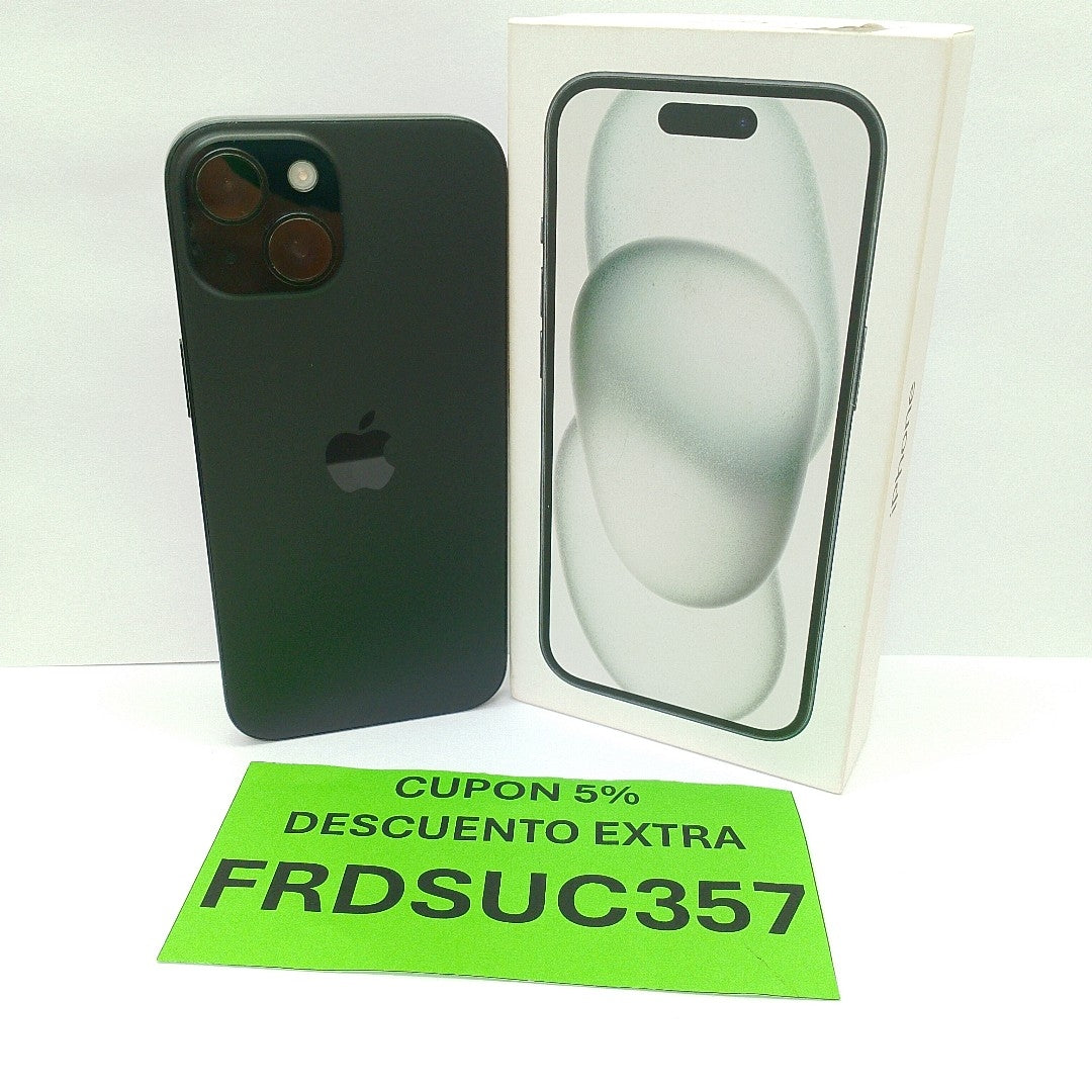 CELULAR APPLE IPHONE 15 A3089 (2023) 256 GB 6 GB RAM (SEMINUEVO)