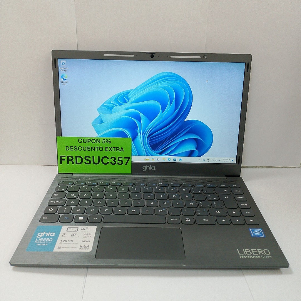 LAPTOP GHIA LIBERO LH714CP 128 GB SSD 4 GB RAM (SEMINUEVO)