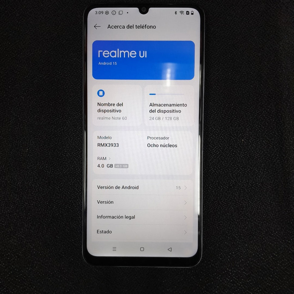 CELULAR REALME REALME NOTE 60-RMX3933(2023) 128 GB 4 GB RAM (SEMINUEVO)