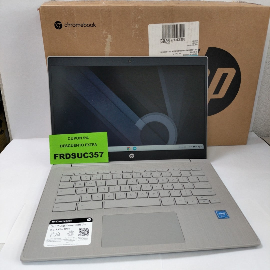 LAPTOP HP CHROMEBOOK 14A-NE0013DX (2023) 64 GB 4GB EN RAM                                                                                           (SEMINUEVO)