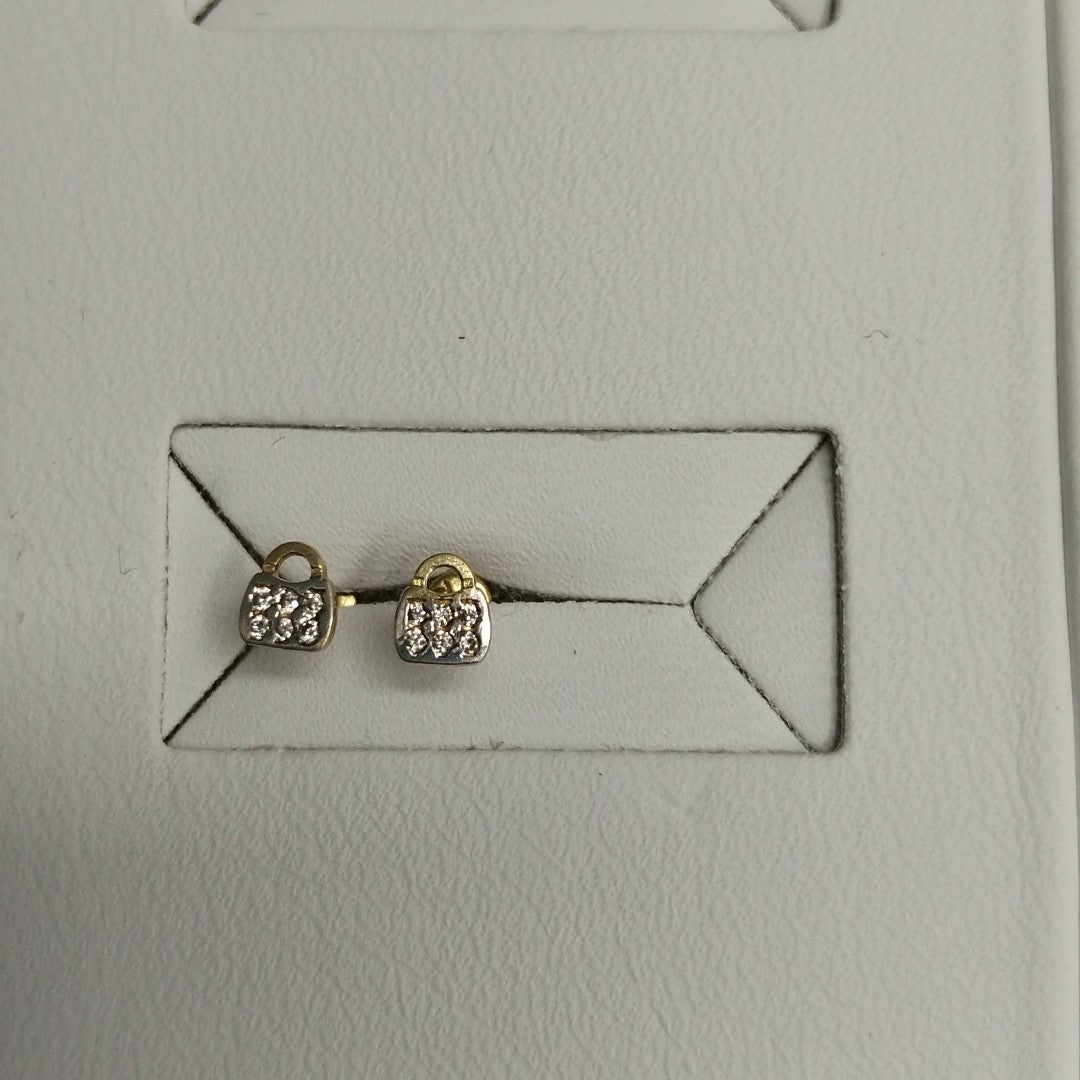 BROQUELES ORO 14K 1 (NUEVO)