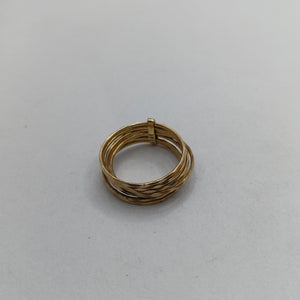 ANILLITO, SEMANARIO DE ARGOLLAS. ORO. 14 K 3.2 GRMS (SEMINUEVO)