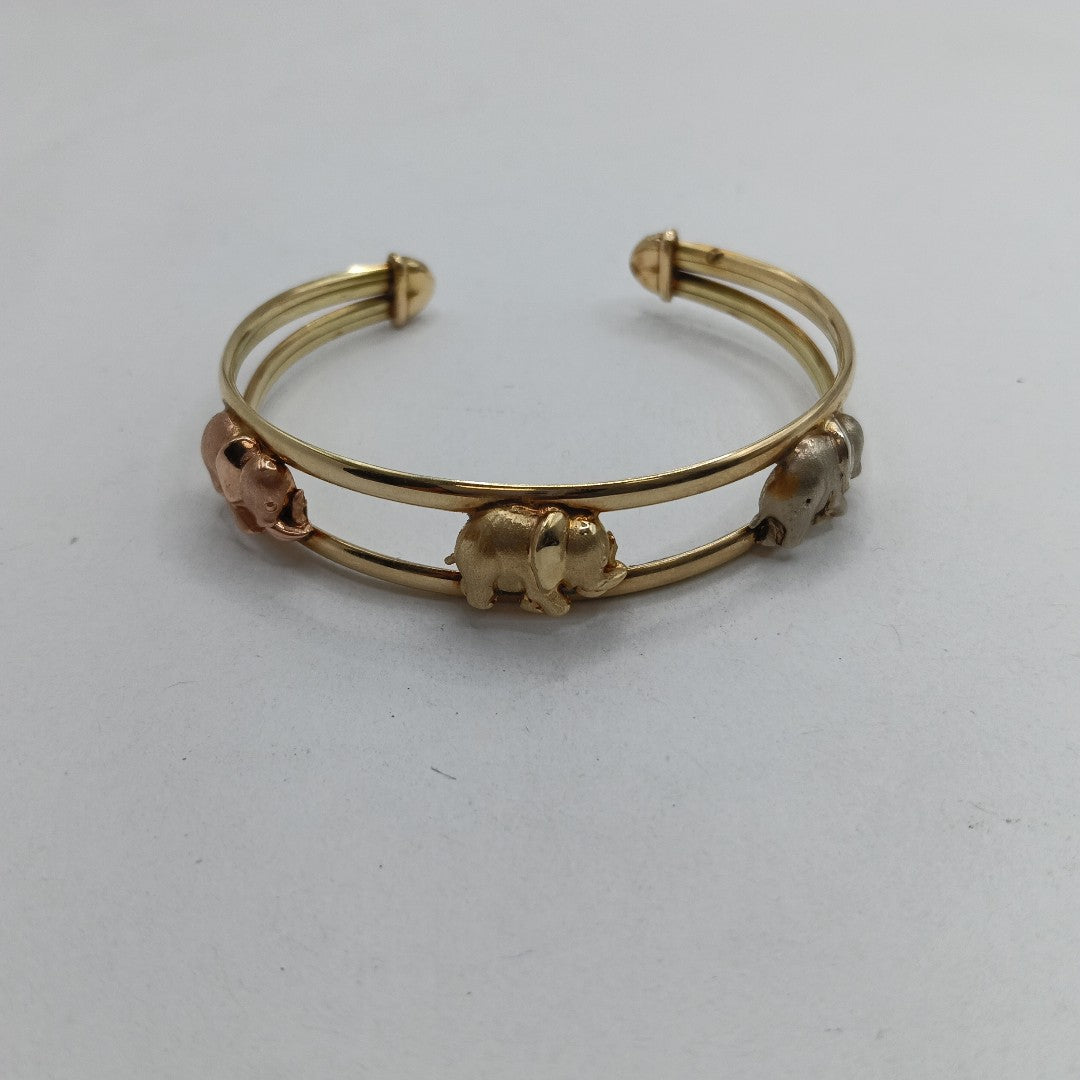 PULSERA RIGIDA ORO 14 K 9,60 GRMS (SEMINUEVO)