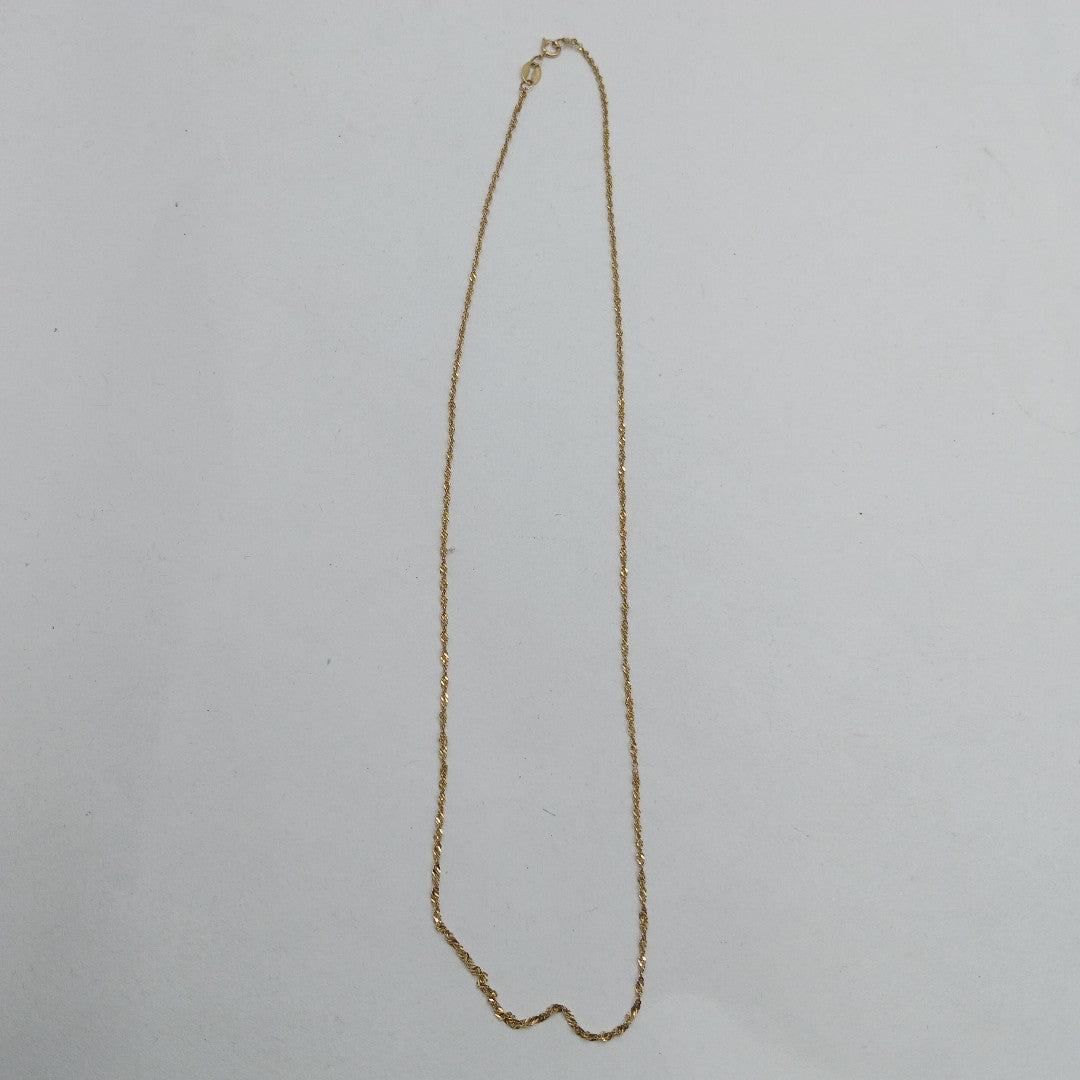 CADENA. ORO. 10 K 0.9 GRMS (SEMINUEVO)