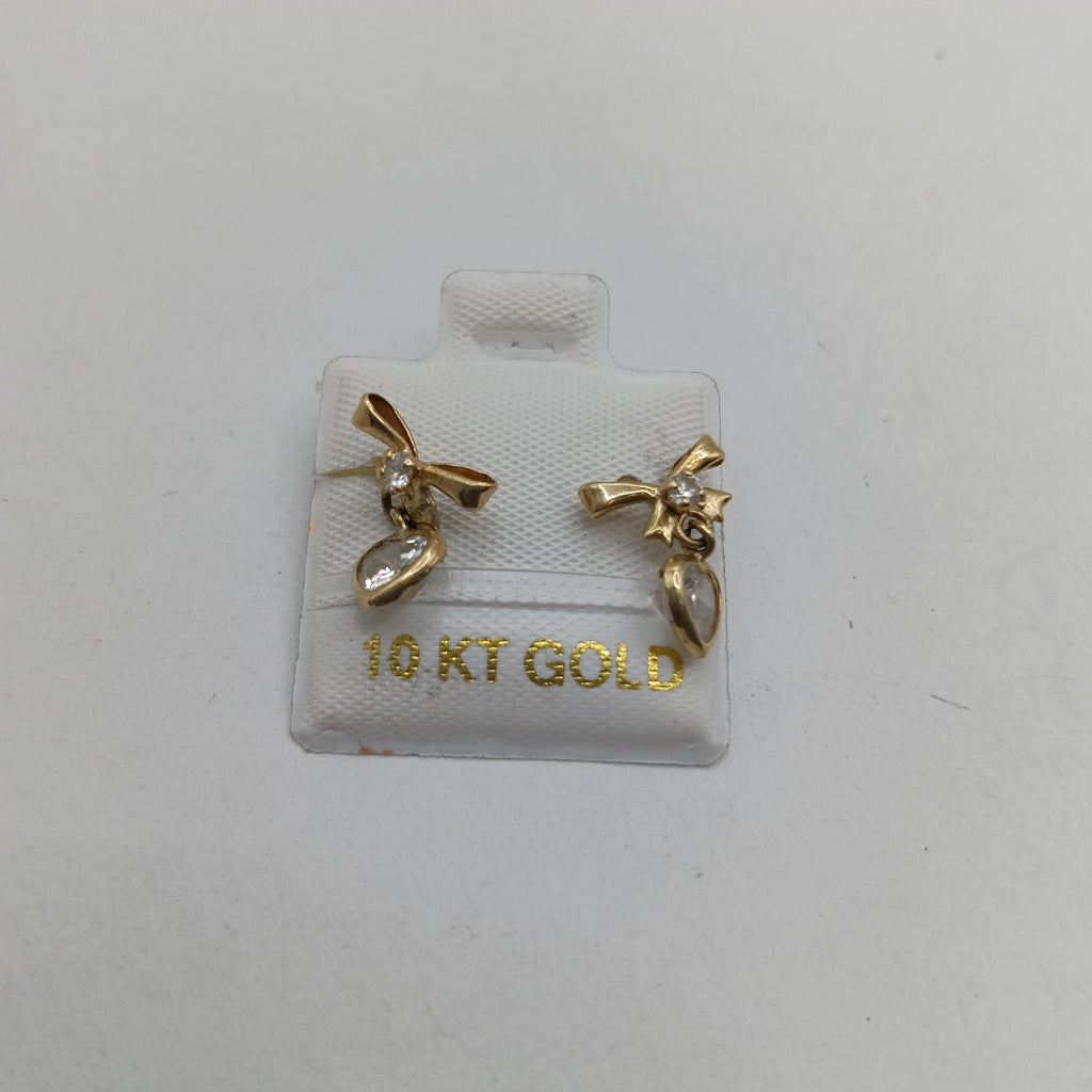 ARETES PAR ORO 10 K 1,00 GRMS (SEMINUEVO)