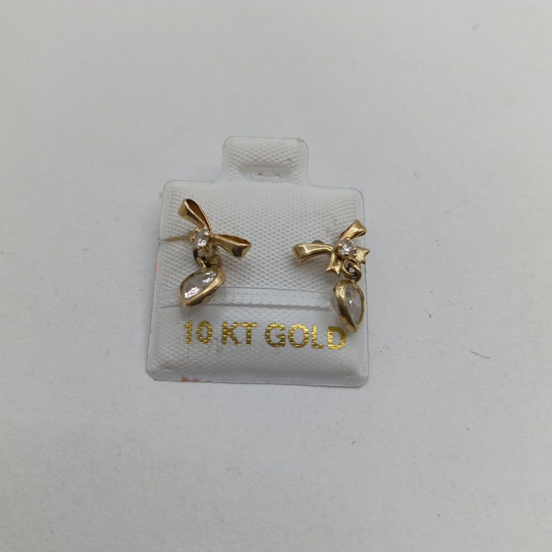 ARETES PAR ORO 10 K 1,00 GRMS (SEMINUEVO)