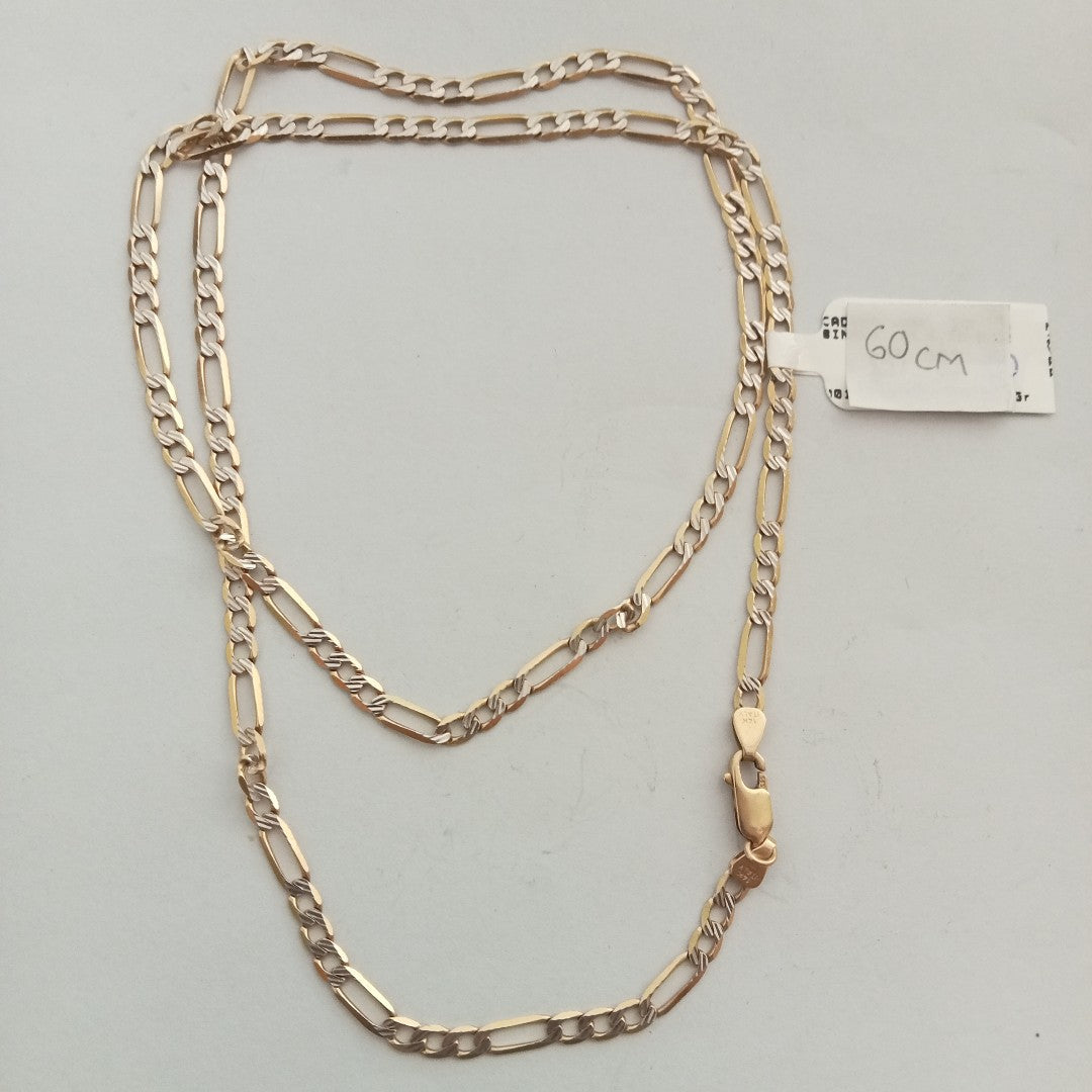 CADENA. ORO, ORO COMBINADO. 14 K 10.6 GRMS (SEMINUEVO)