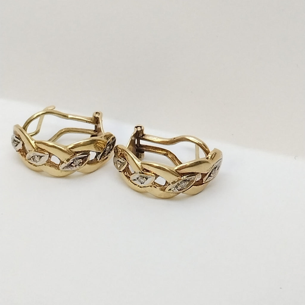 ARETES PAR ORO 14 K 7,10 GRMS (SEMINUEVO)