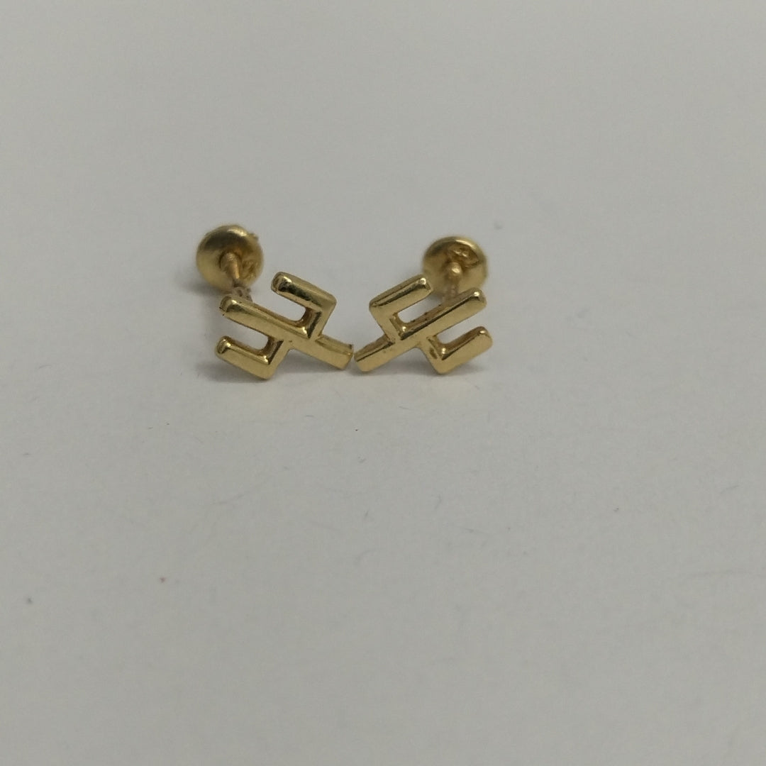 BROQUELES ORO 14K 1 (NUEVO)