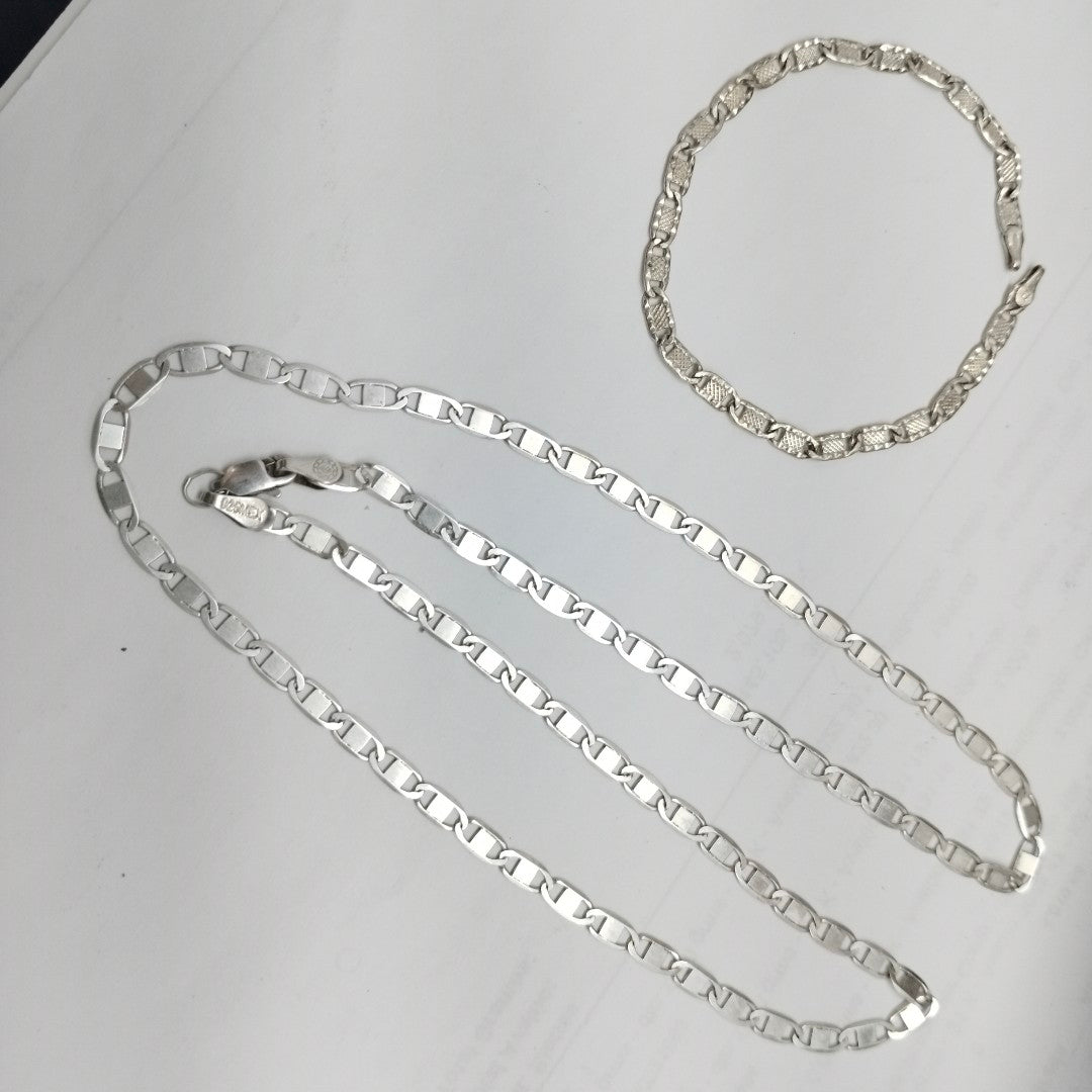CADENA, PULSERA. PLATA. 11.3 GRMS (SEMINUEVO)