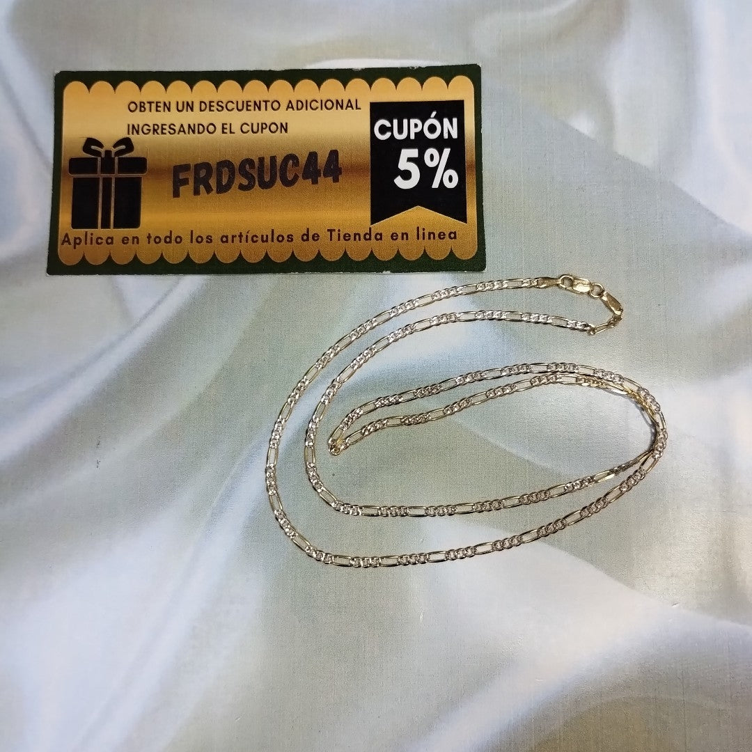 CADENAS CARTIER 3 1 DIAMANTADA ORO 14K 5.1 (NUEVO)