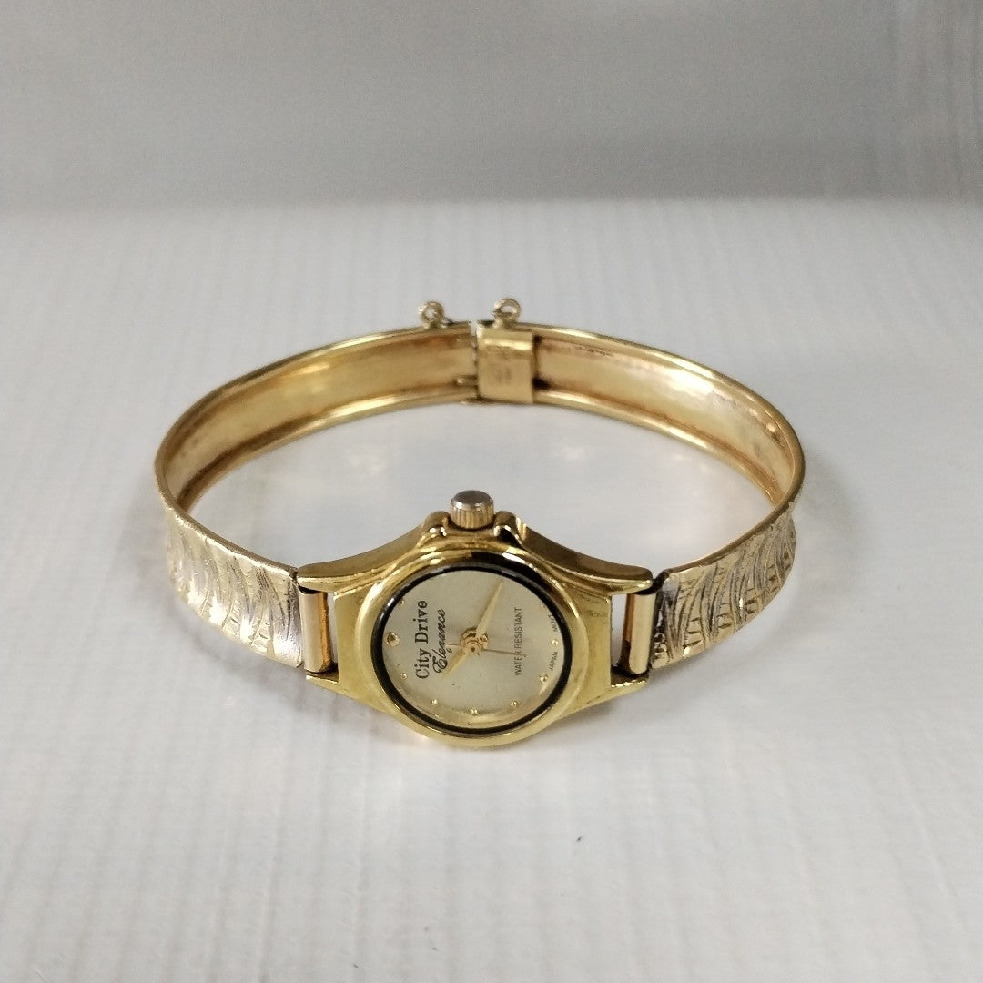 RELOJ CAJA ACERO PULSO ORO. ORO. 10 K 18.5 GRMS (SEMINUEVO)