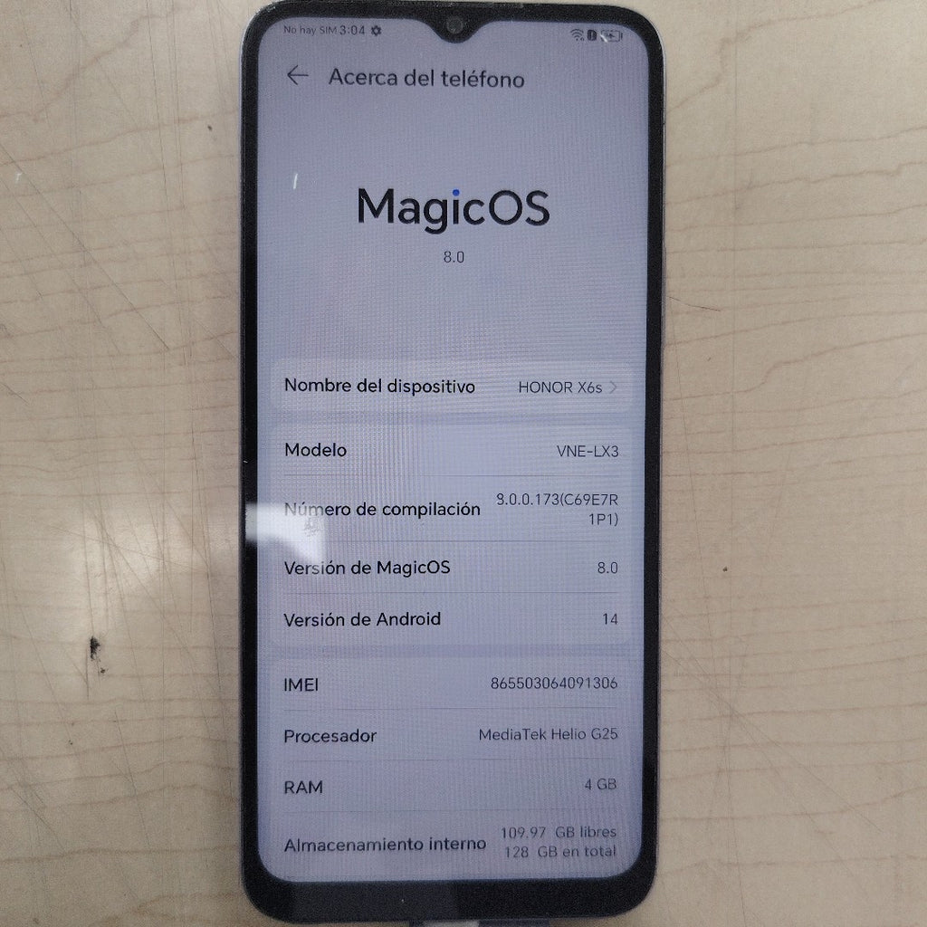 CELULAR HONOR X6 VNE-LX3 128 GB 4 GB RAM (SEMINUEVO)