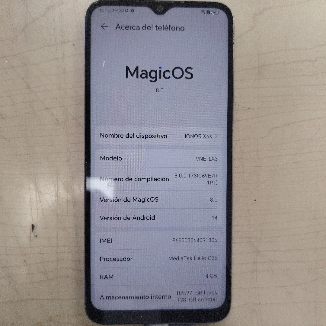 CELULAR HONOR X6 VNE-LX3 128 GB 4 GB RAM (SEMINUEVO)