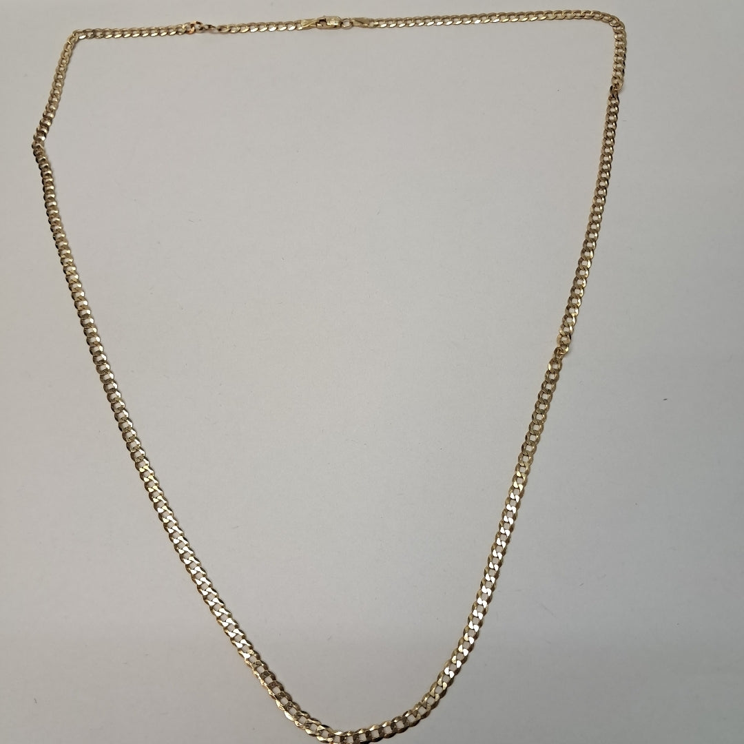 CADENAS BARBADA AMARILLA ORO 14K 7.5 (NUEVO)