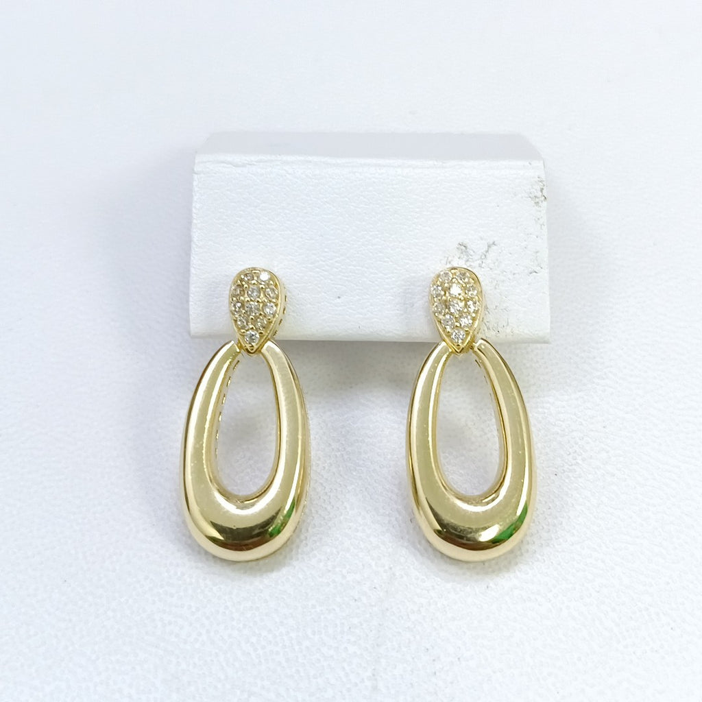 BROQUELES ORO 14K 4.3 (NUEVO)