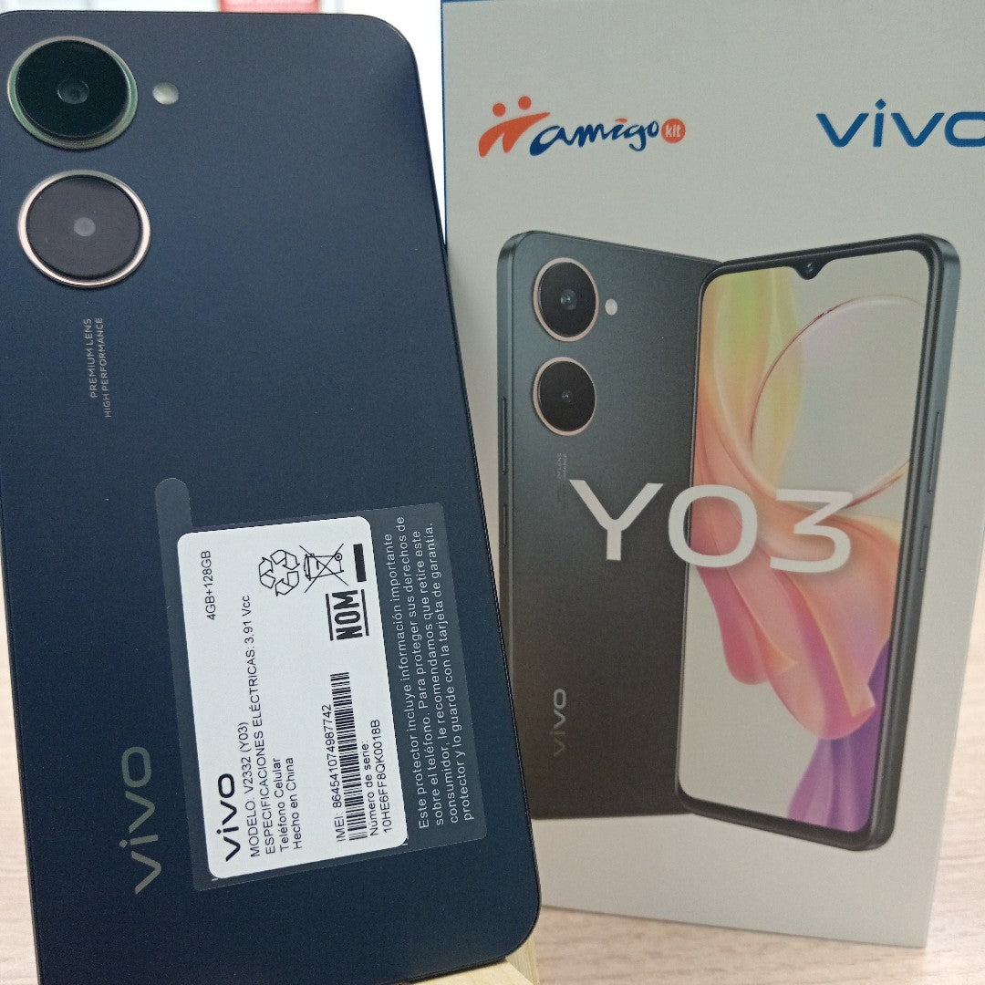 CELULAR VIVO Y03 V2332 (2024) 128 GB 4 GB RAM (SEMINUEVO)