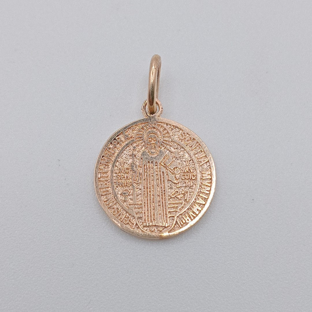 DIJE, MEDALLA RELIGIOSA. ORO. 14 K 2.1 GRMS (SEMINUEVO)