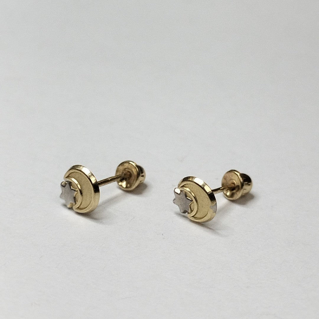 BROQUELES ORO 14K 1 (NUEVO)