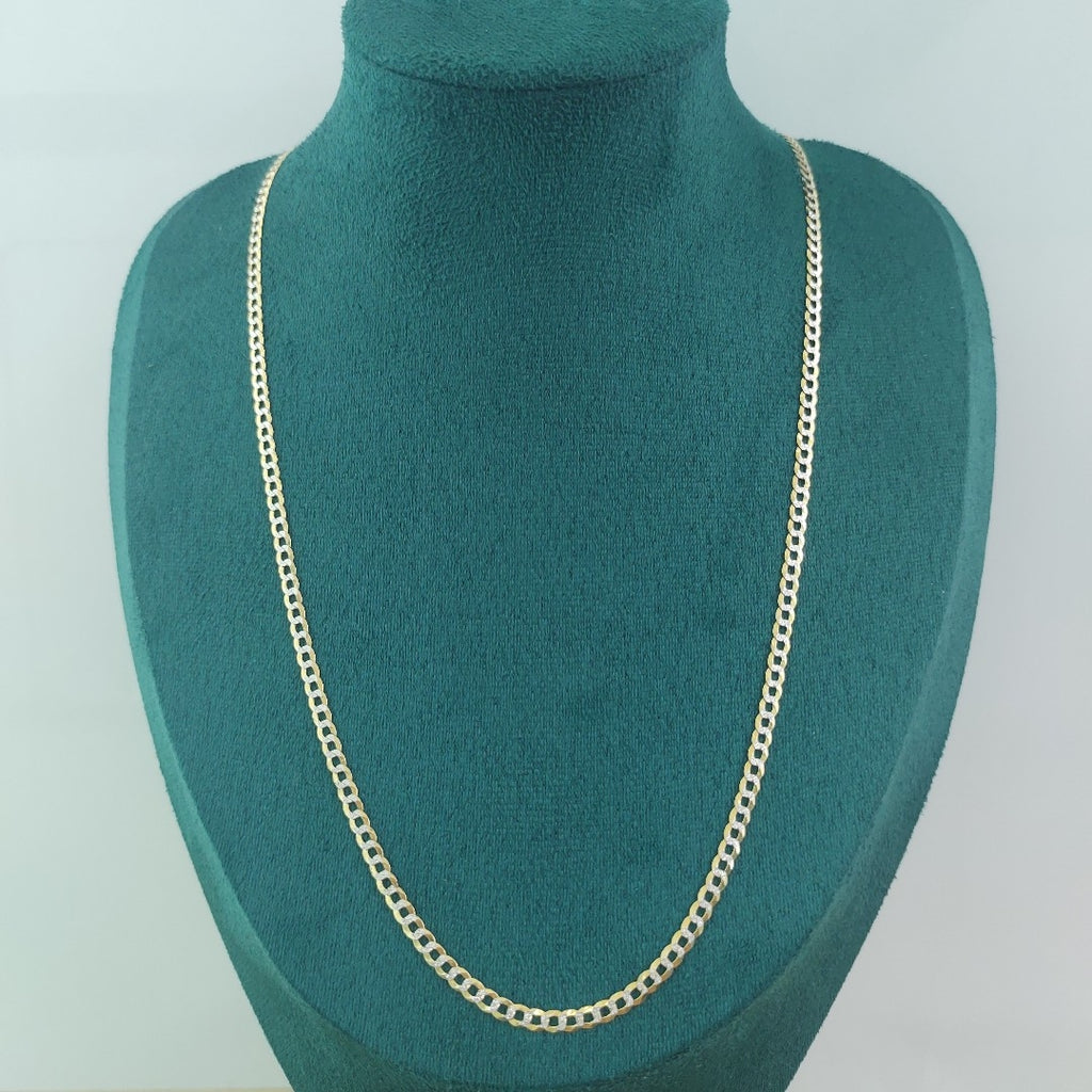 CADENAS BARBADA DIAMANTADA ORO 14K 6.5 (NUEVO)