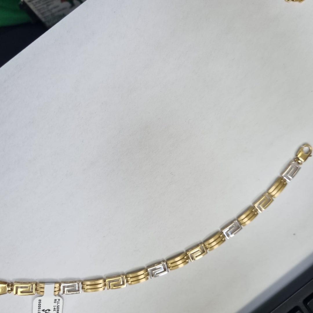 PULSERAS CABALLERO ORO 14K 10.7 (NUEVO)