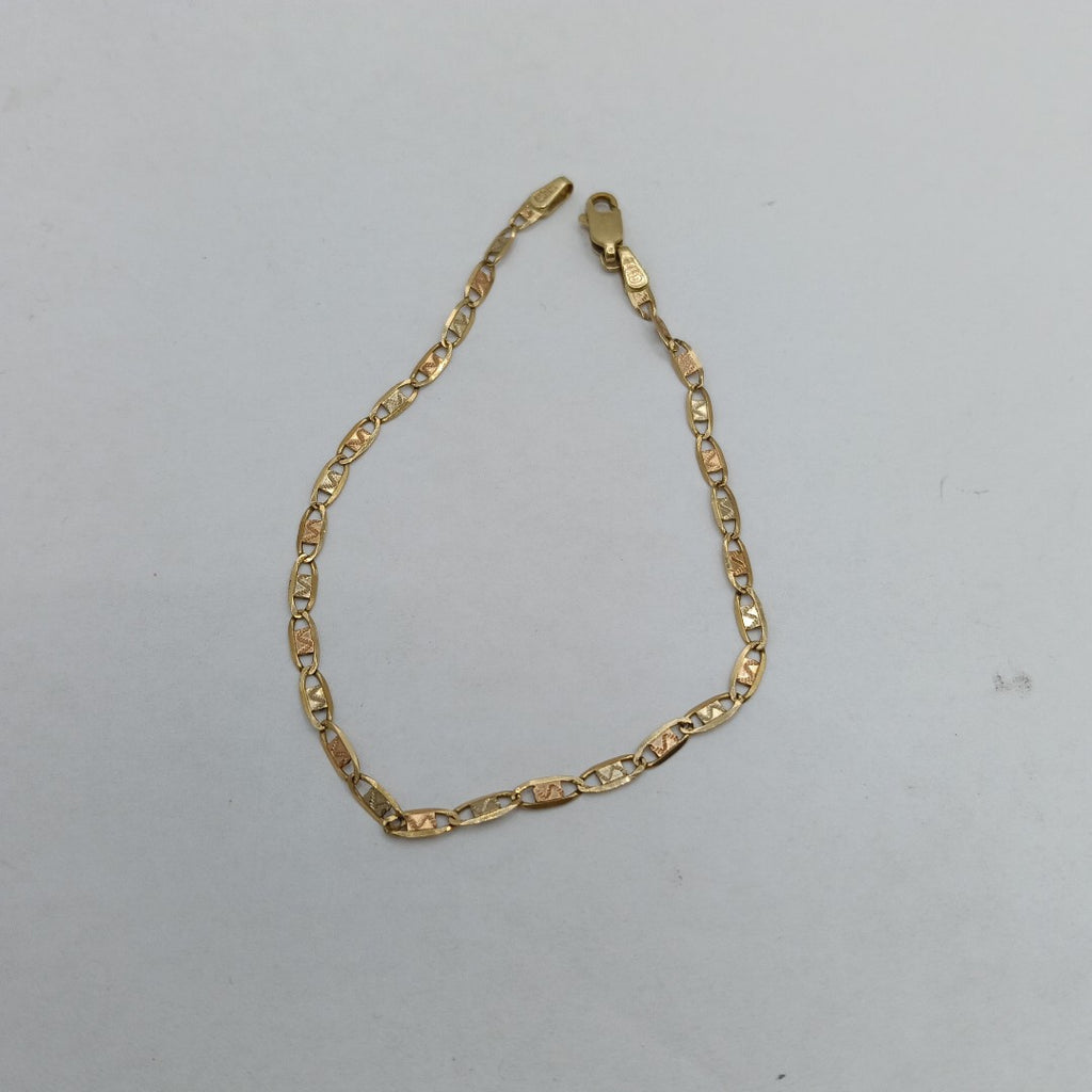 PULSERA. ORO, ORO COMBINADO. 10 K 2.3 GRMS (SEMINUEVO)