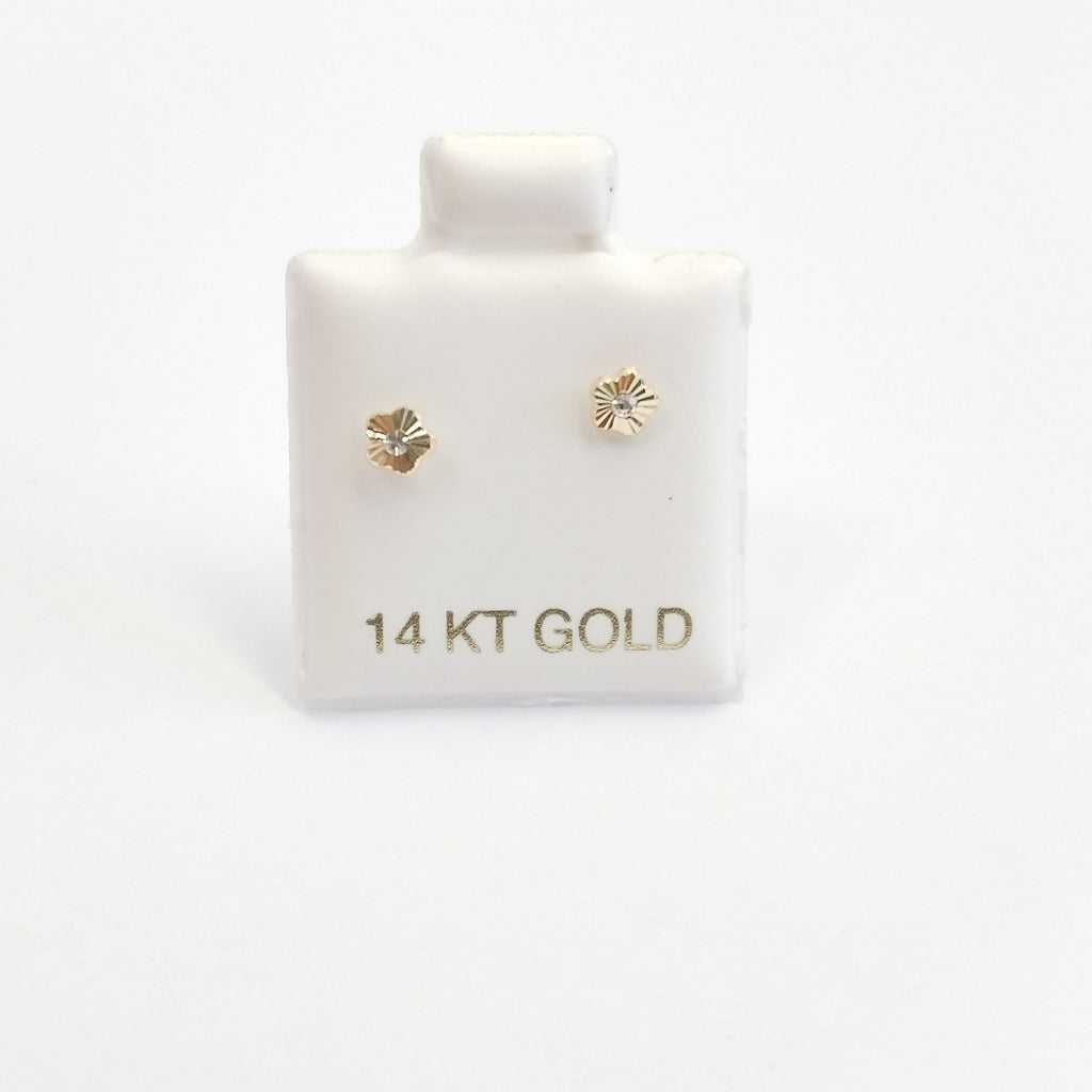 BROQUELES ORO 14K 1 (NUEVO)