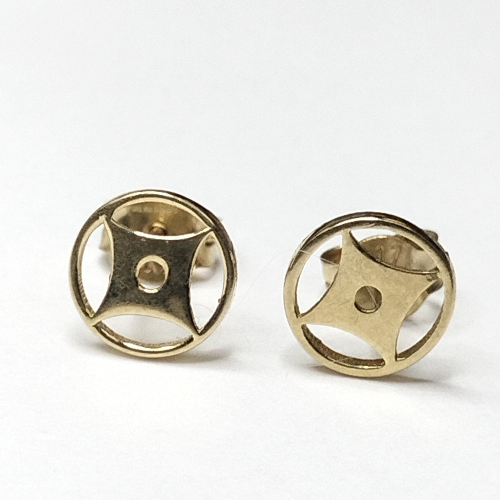 BROQUELES ORO 10K 1 (NUEVO)