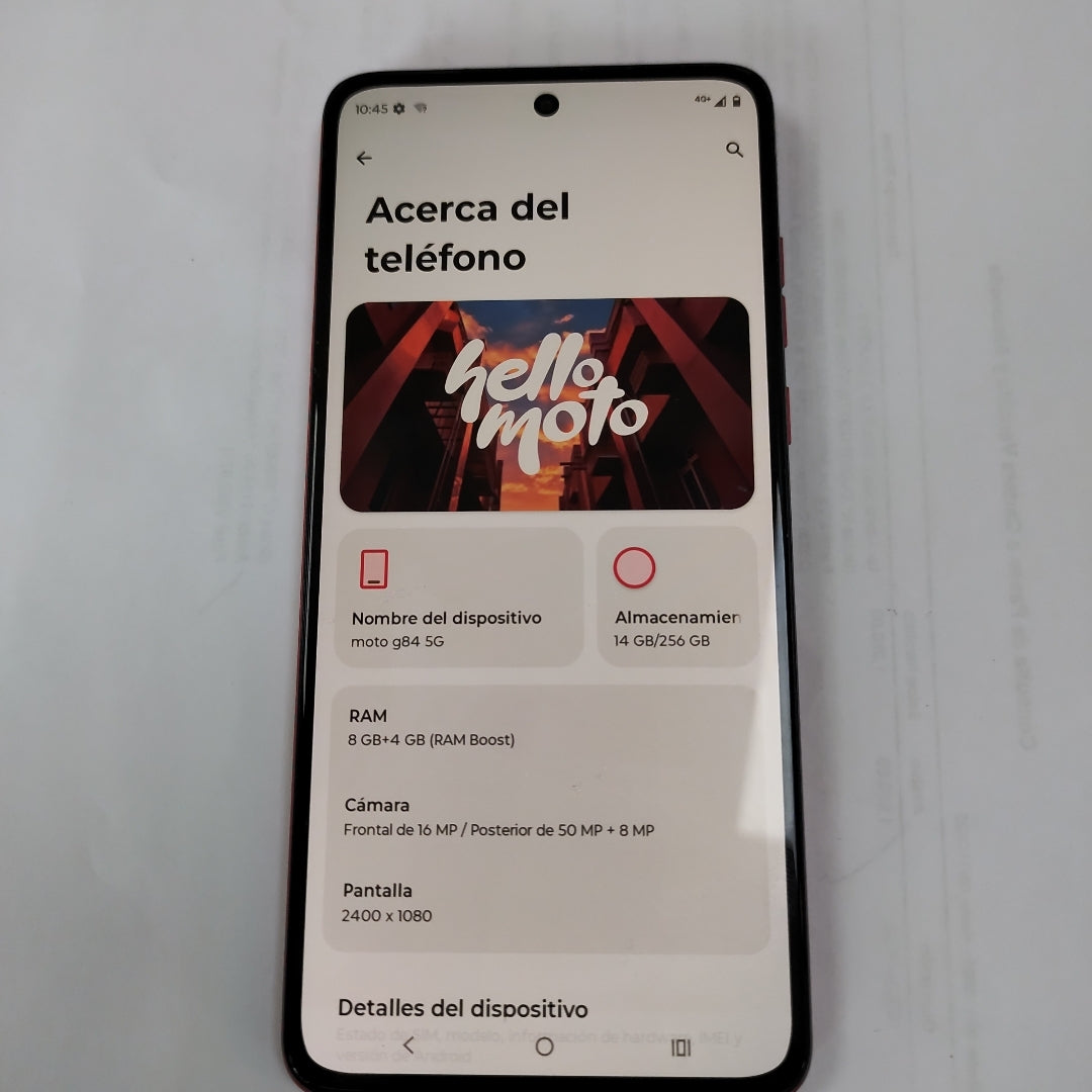 CELULAR MOTOROLA MOTO G84 XT2347-1 (2023) 256 GB 8 GB RAM (SEMINUEVO)