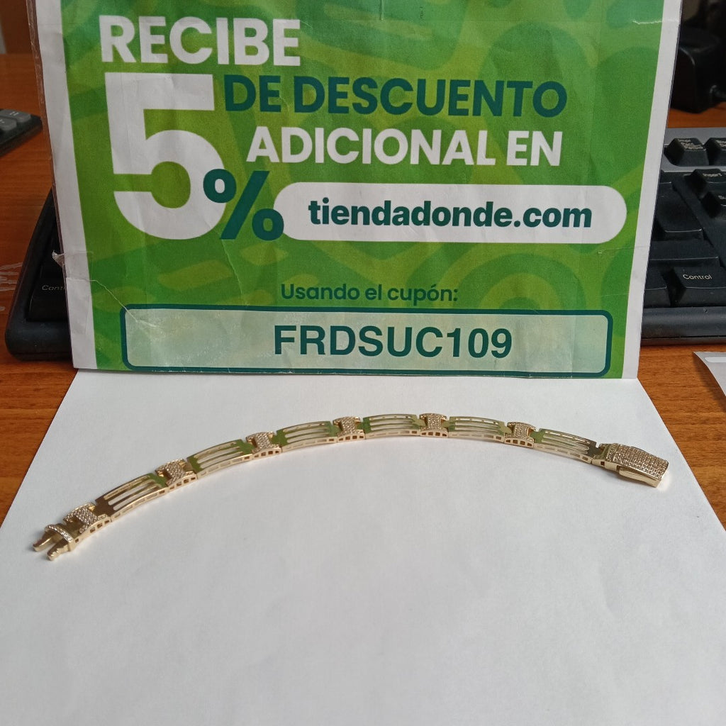 PULSERAS CABALLERO ORO 14K 21.6 (NUEVO)