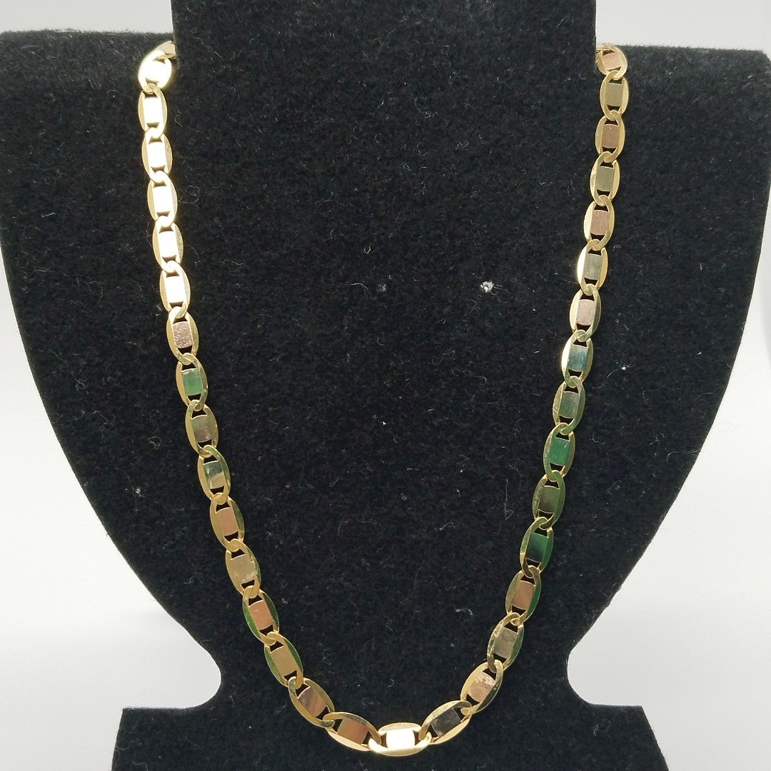 CADENAS VALENTINA/ESPEJO ORO 14K 10.5 (NUEVO)