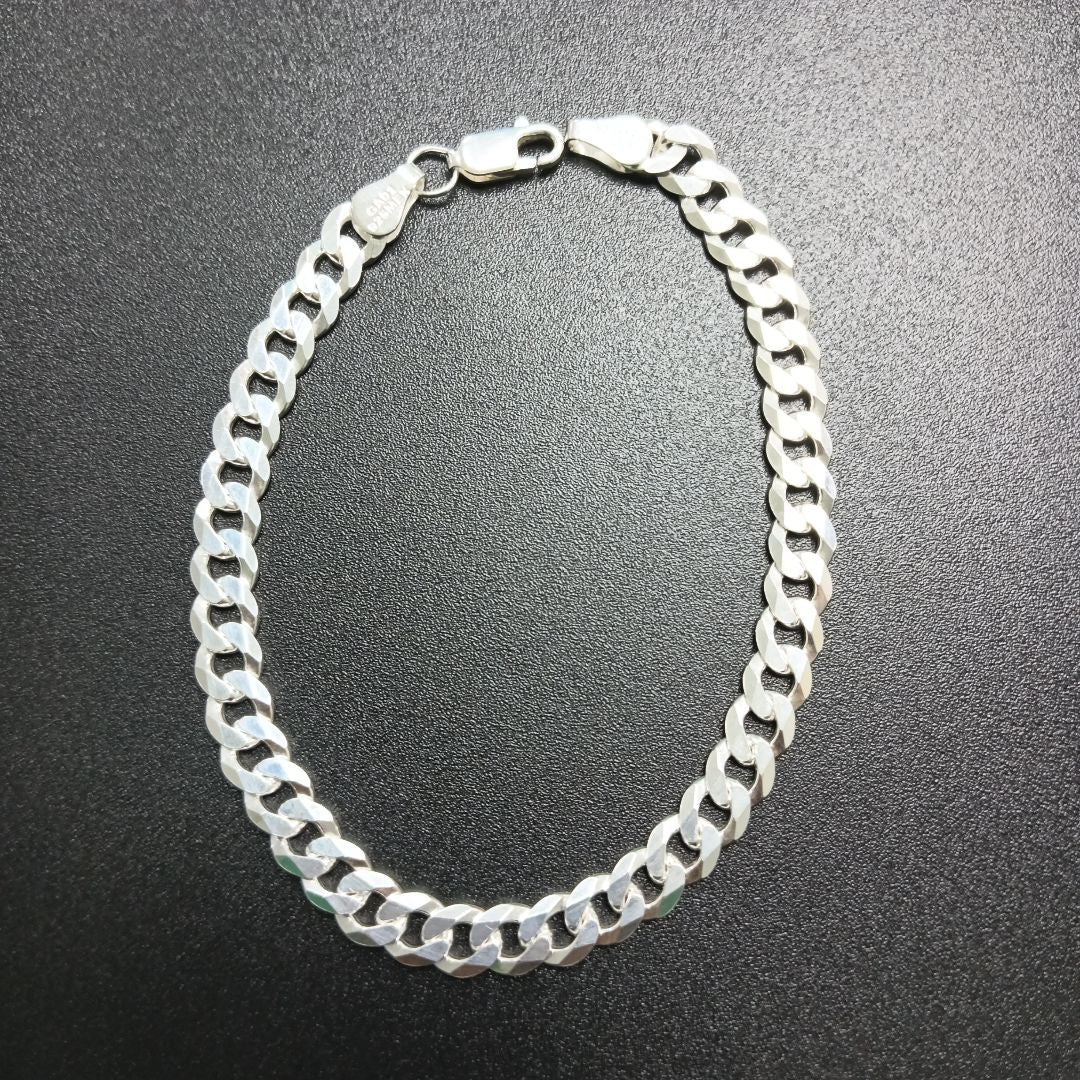 PULSERA BARBADA PLATA .925 10.7G (NUEVO)